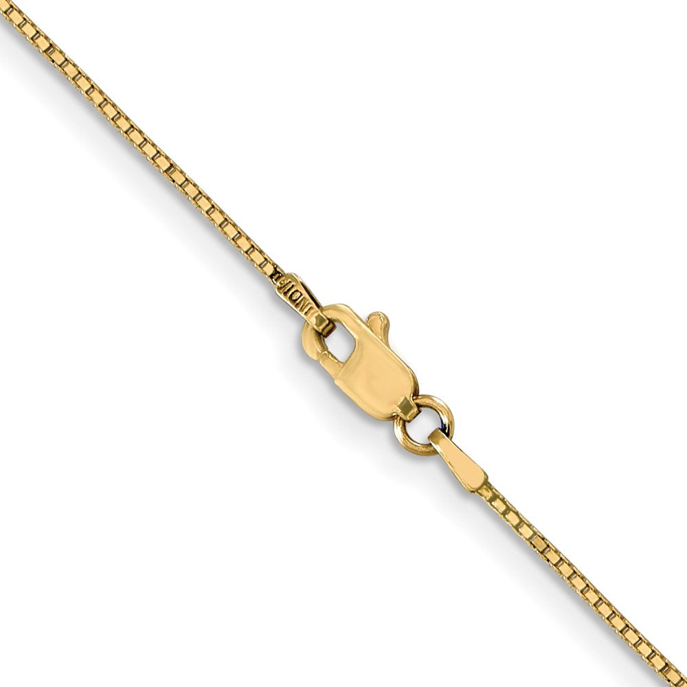 10k Yellow Gold 0.9 mm Box Chain (2.1 grams)