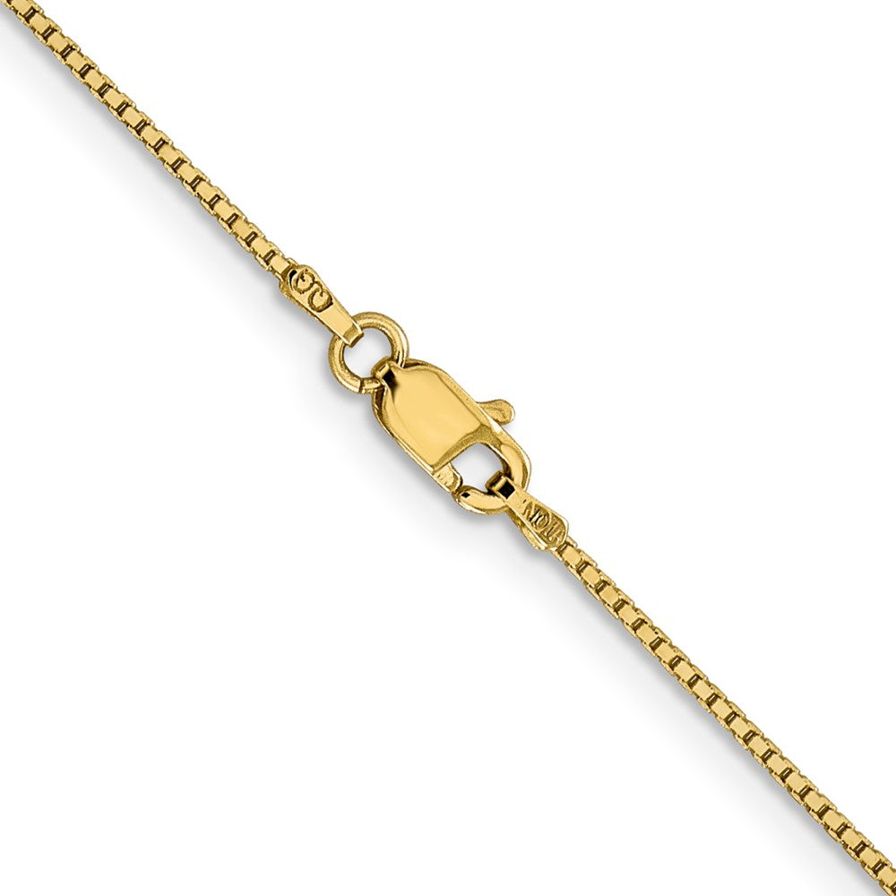 10k Yellow Gold 0.95 mm Box Chain (2.29 grams)