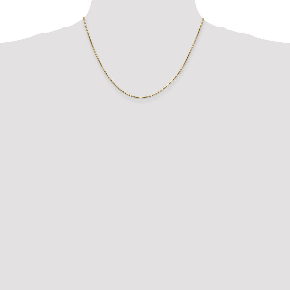 10k Yellow Gold 0.95 mm Box Chain (2.29 grams)