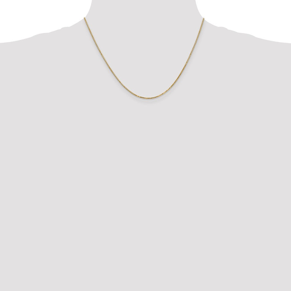 10k Yellow Gold 1.3 mm Box Chain (3.84 grams)