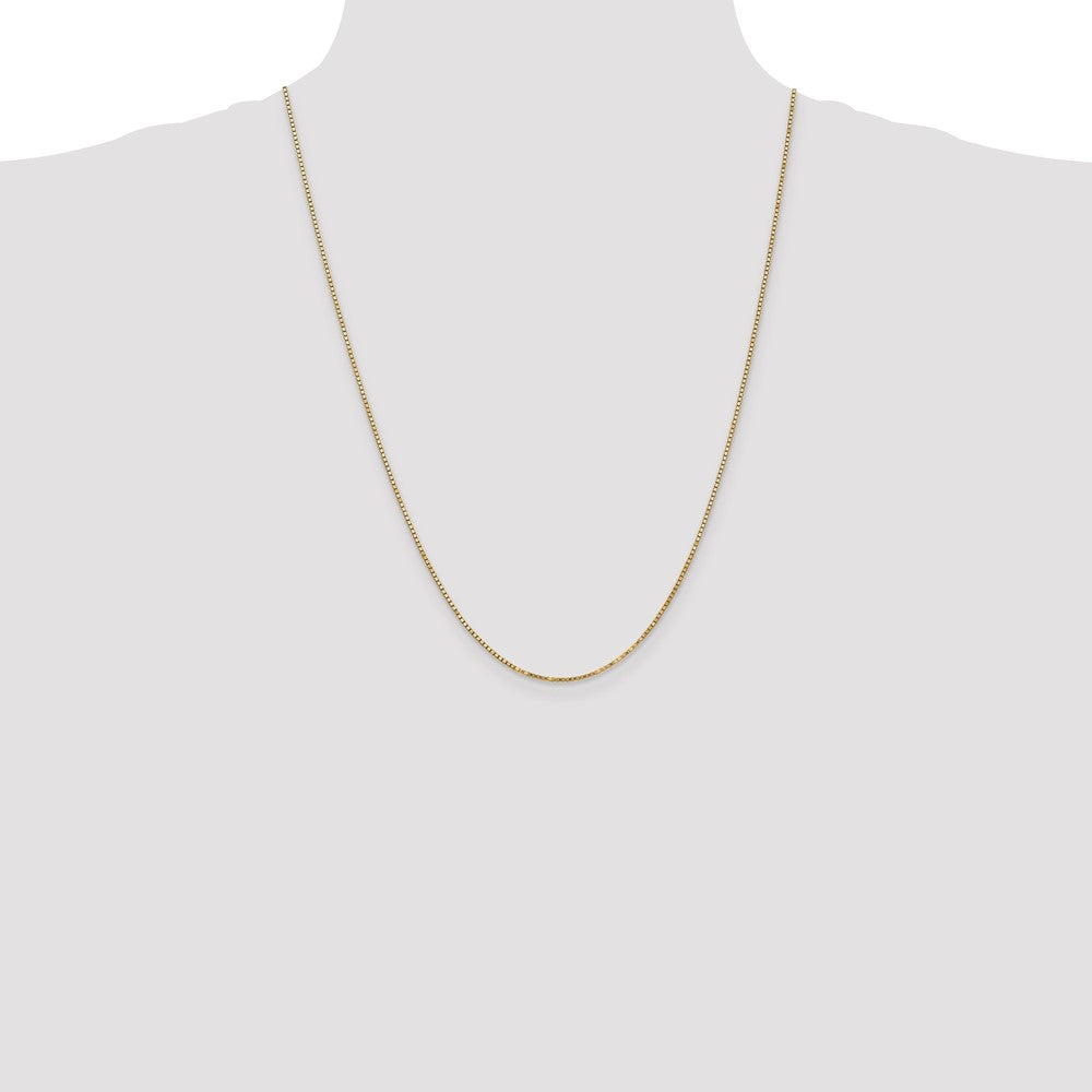 10k Yellow Gold 1.3 mm Box Chain (3.84 grams)