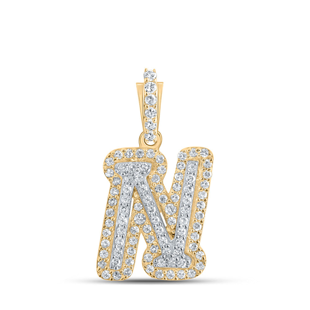 Diamond letter n pendant Clearance