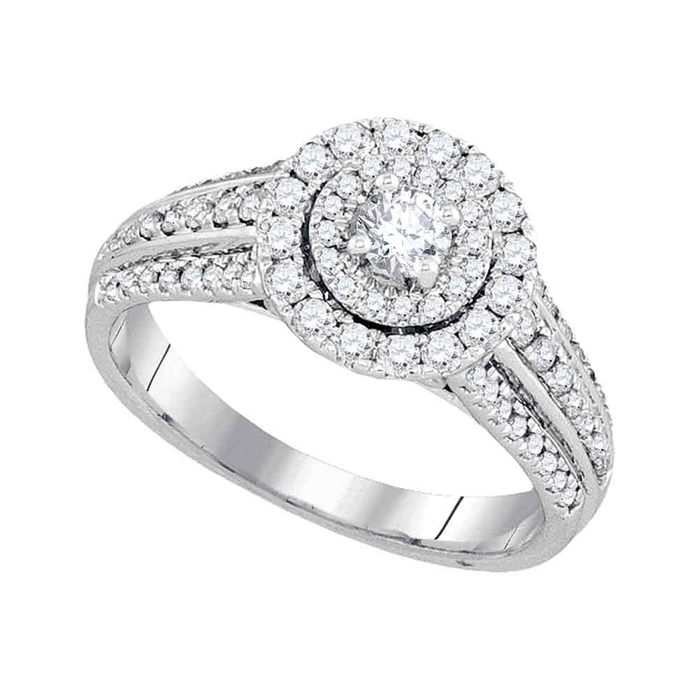 Gold Solitaire Bridal Wedding Engagement Ring 1 Cttw Round Natural Diamond Womens (4.67 grams)