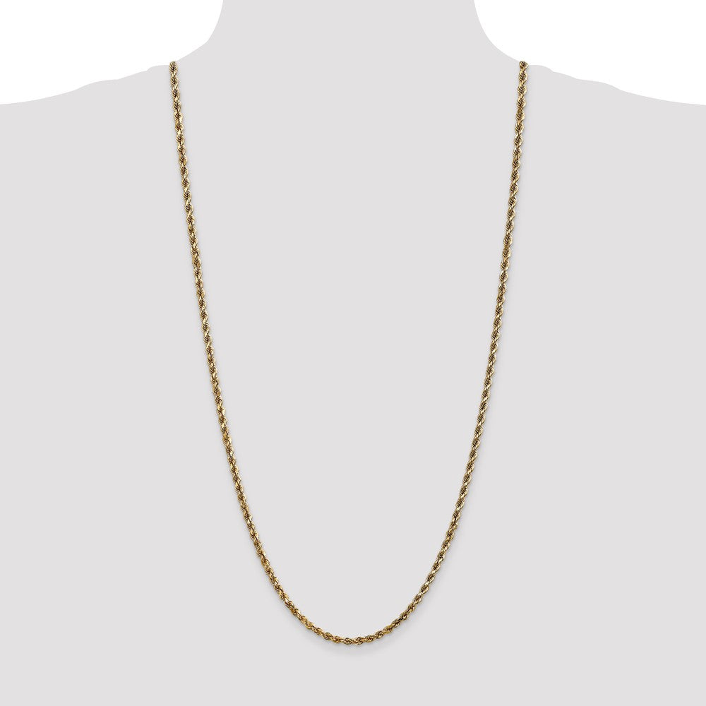 14k 3.5mm D/C Rope with Lobster Clasp Chain (16.08 grams)