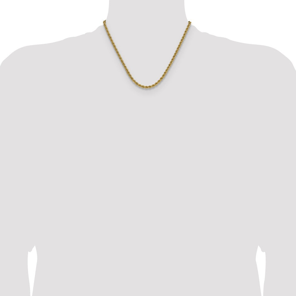 14k 4.2mm Regular Rope Chain (30.72 grams)