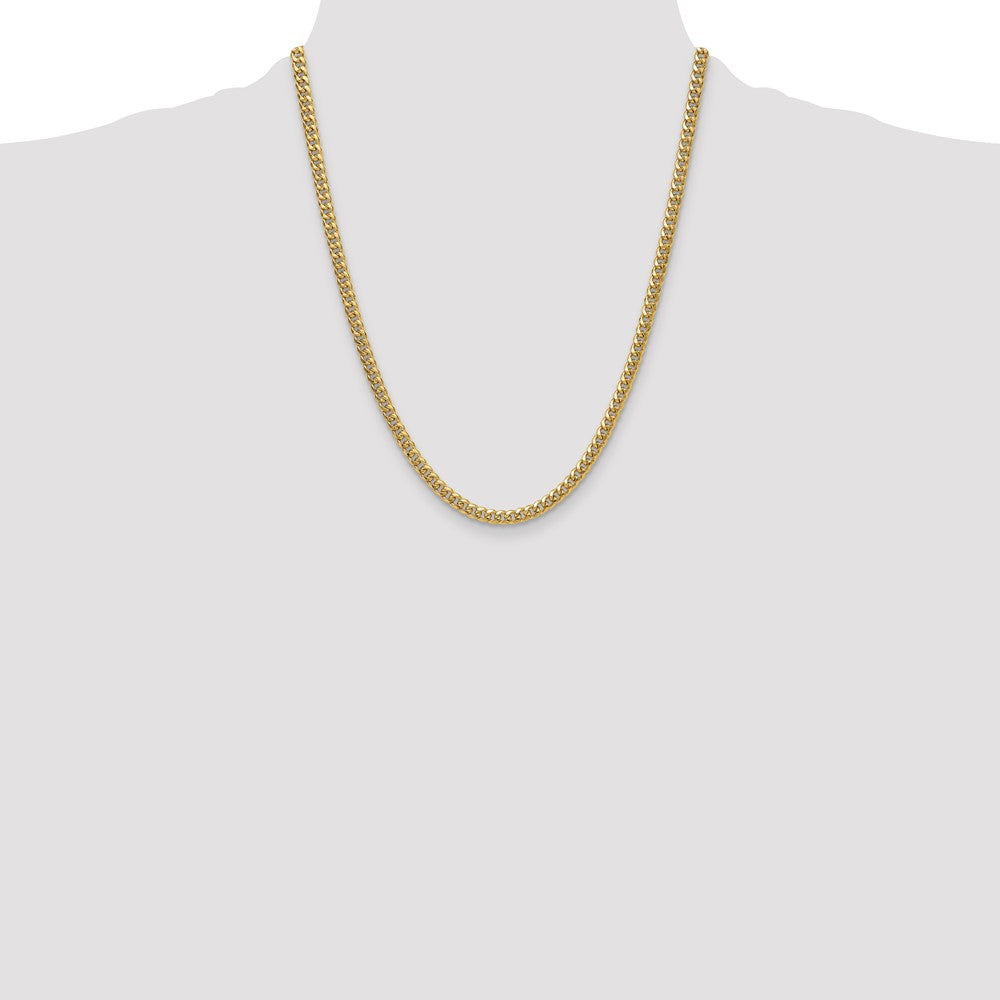 10k 4.5mm Semi-Solid Miami Cuban Chain