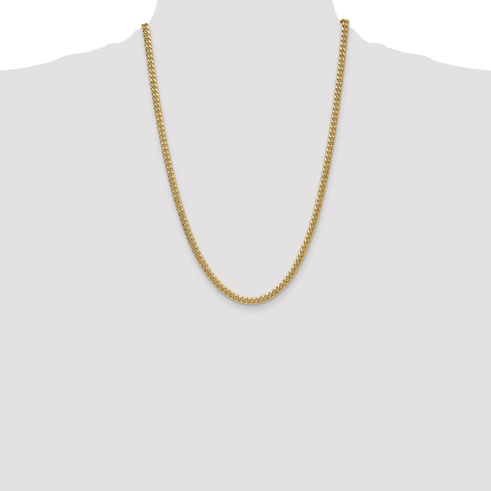 10k 4.5mm Semi-Solid Miami Cuban Chain