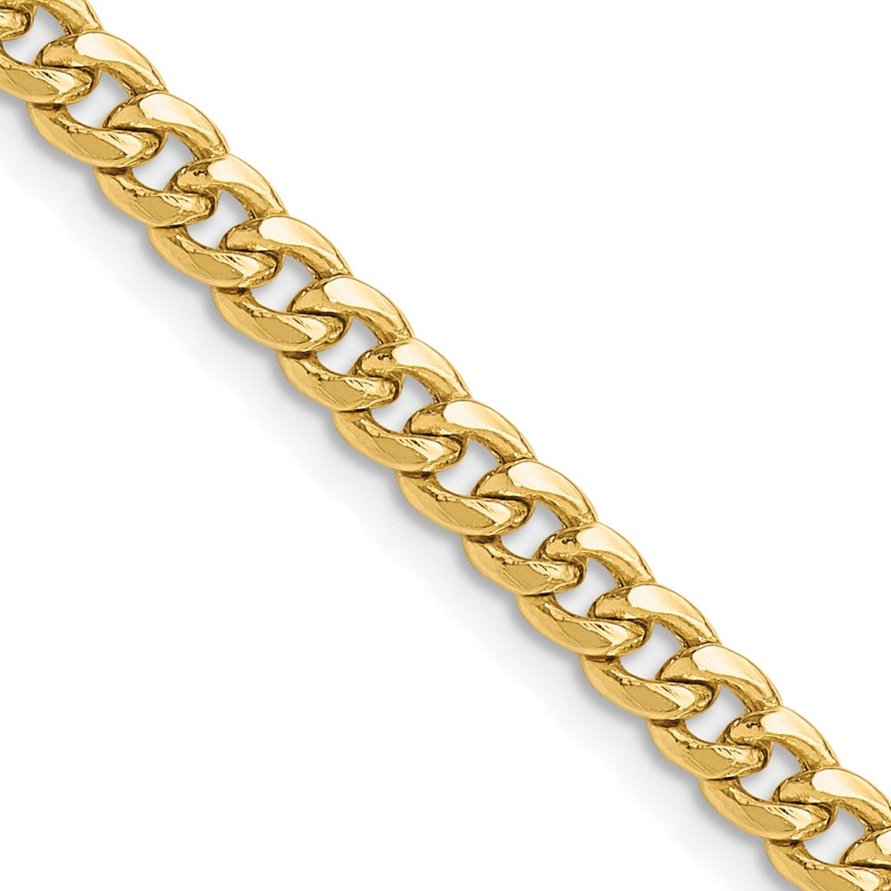 10k 4.5mm Semi-Solid Miami Cuban Chain