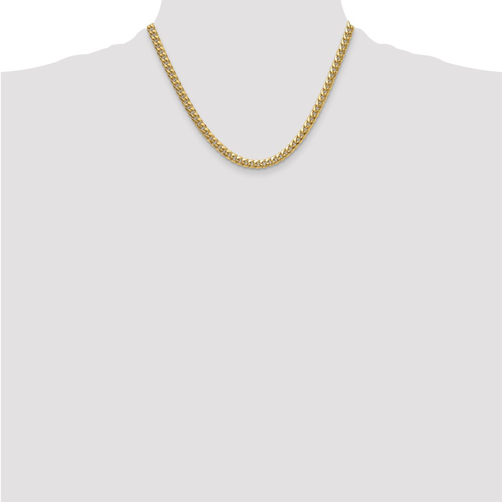 10k 5.25mm Semi-Solid Miami Cuban Chain