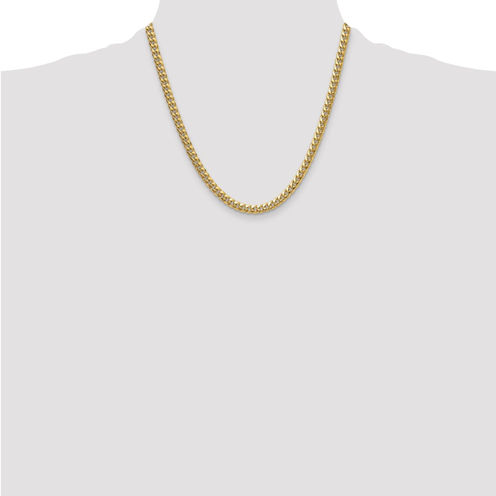 10k 5.25mm Semi-Solid Miami Cuban Chain