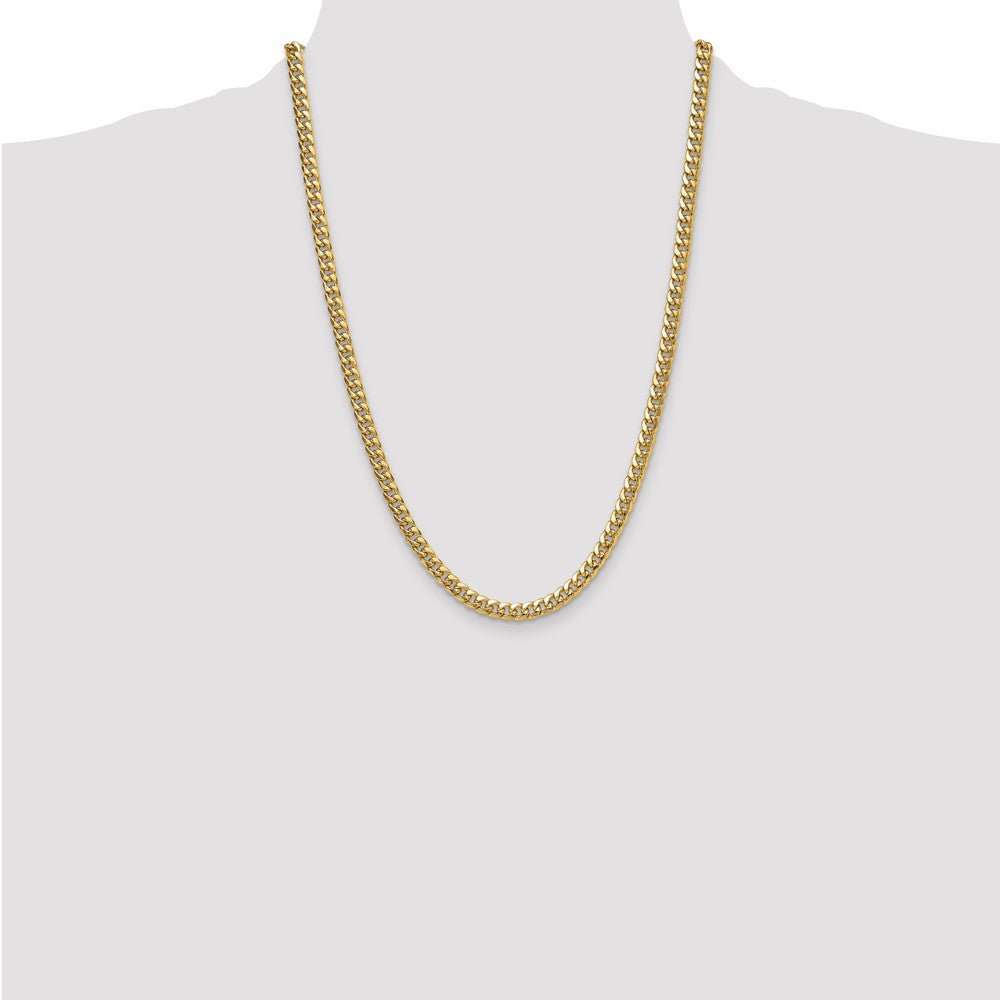 10k 5.25mm Semi-Solid Miami Cuban Chain