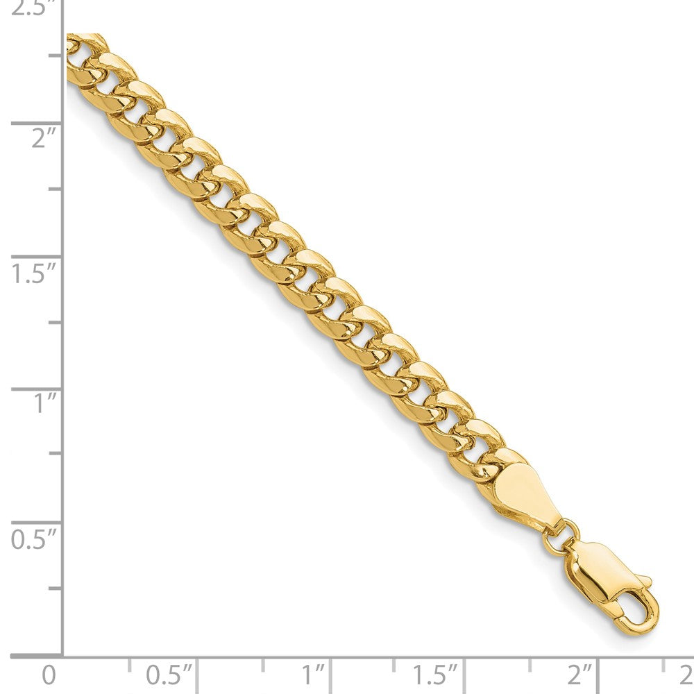 10k 5.25mm Semi-Solid Miami Cuban Chain Bracelet