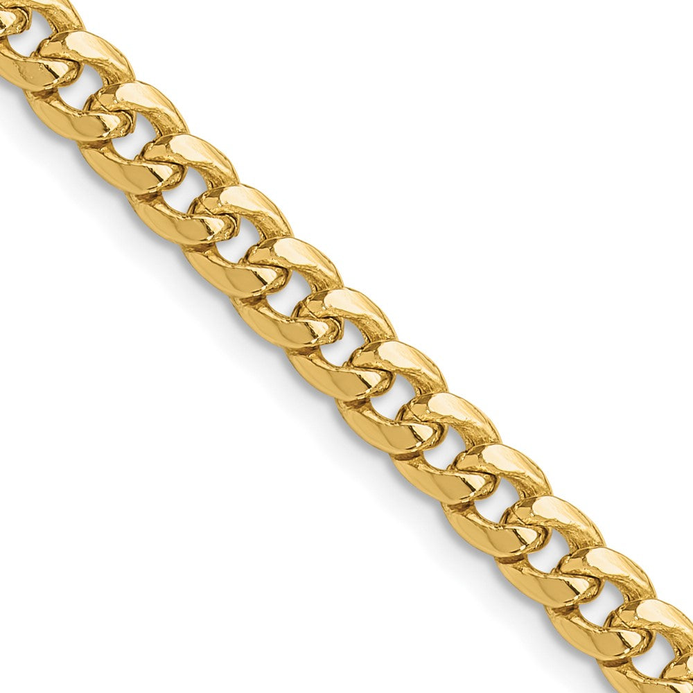 10k 5.25mm Semi-Solid Miami Cuban Chain