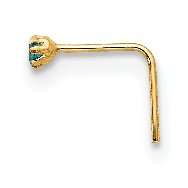 10k 1.5mm Set Of 3 CZ Nose Studs (0.1 grams)