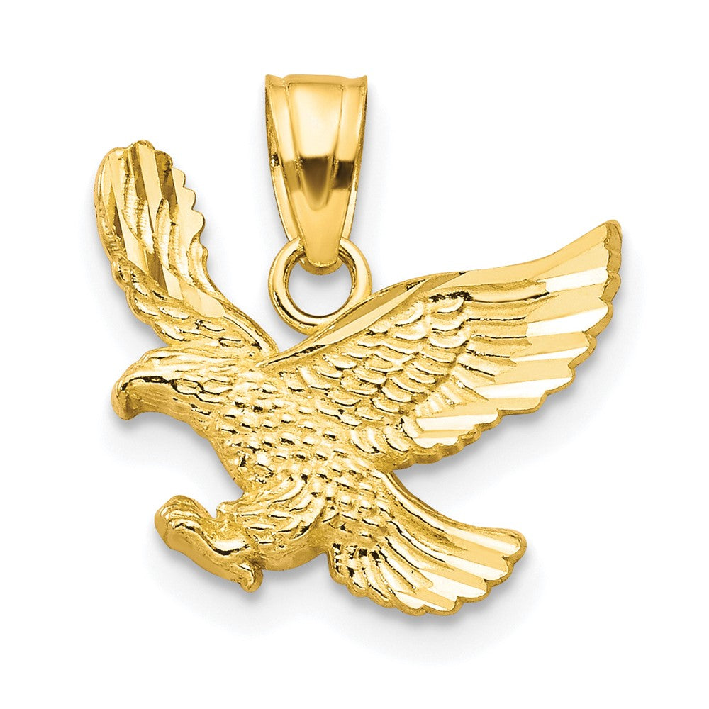 10k Yellow Gold 15 mm Eagle Charm (0.67 grams)