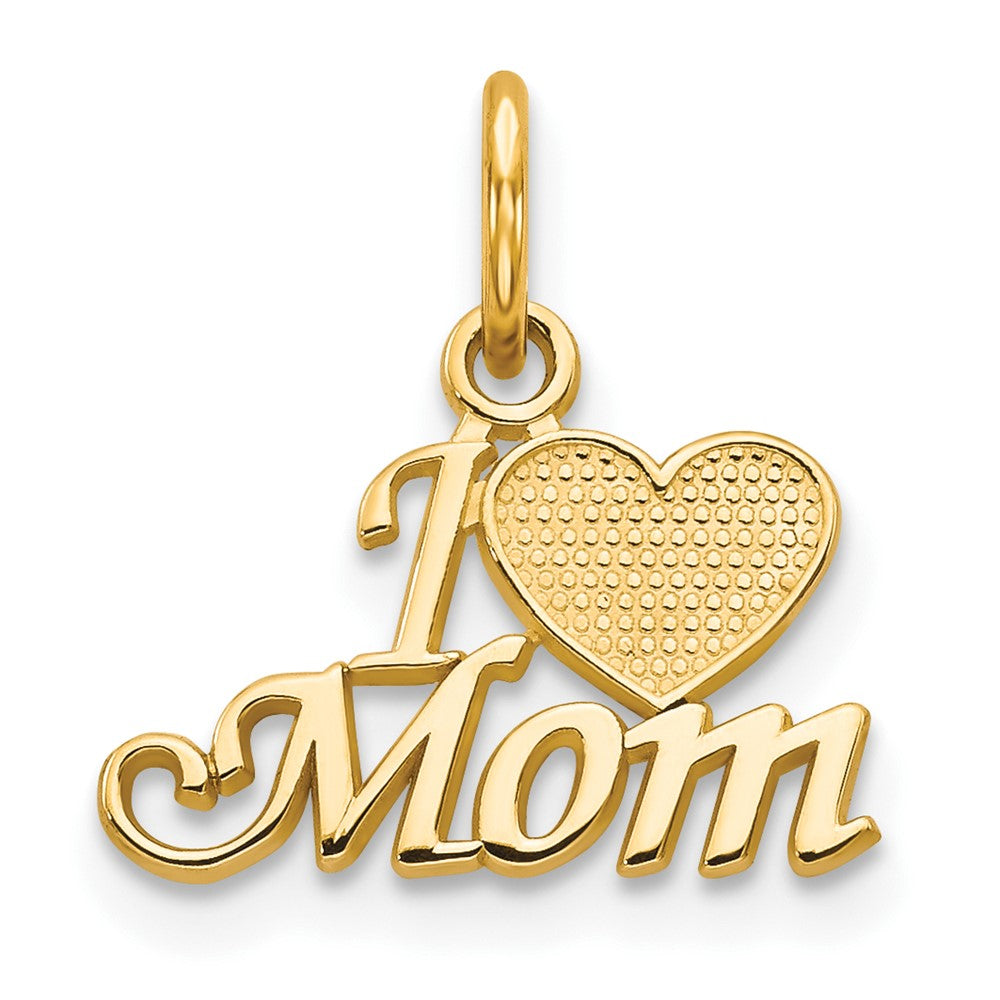 10k Yellow Gold 14 mm MOM Charm (0.57 grams)