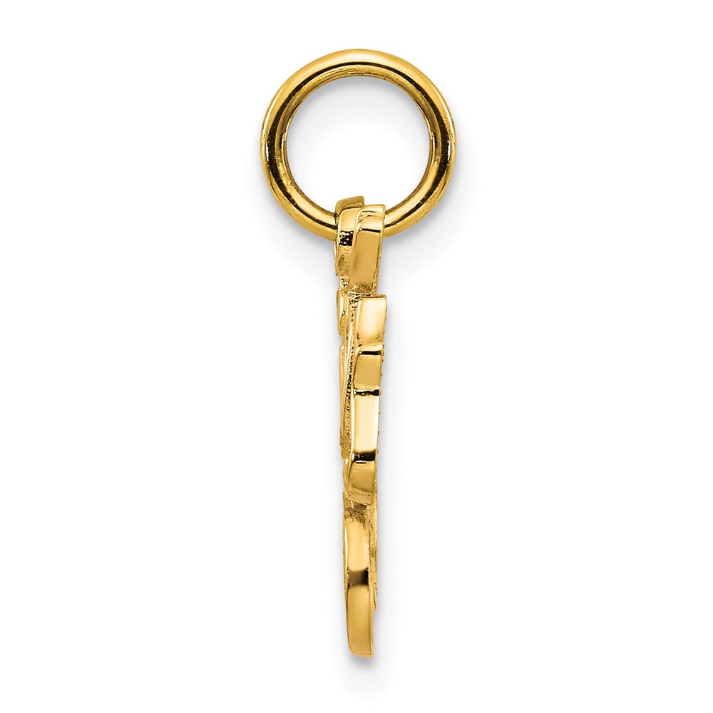 10k Yellow Gold 13 mm SISTER Charm (0.89 grams)