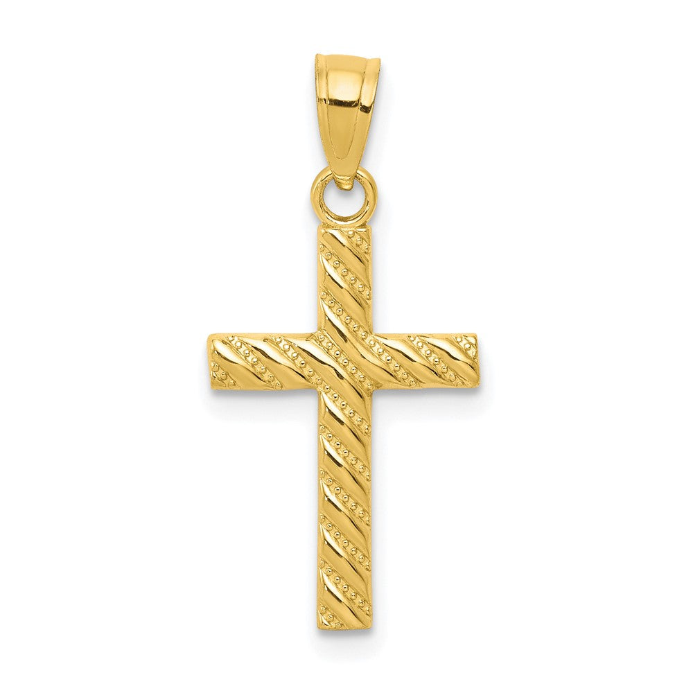 10k Yellow Gold 12 mm Cross Pendant (0.62 grams)