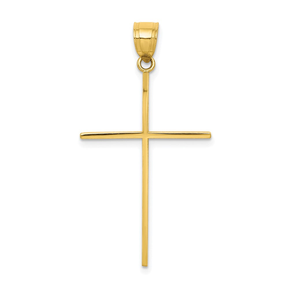 10k Yellow Gold 21 mm Cross Pendant (1.08 grams)