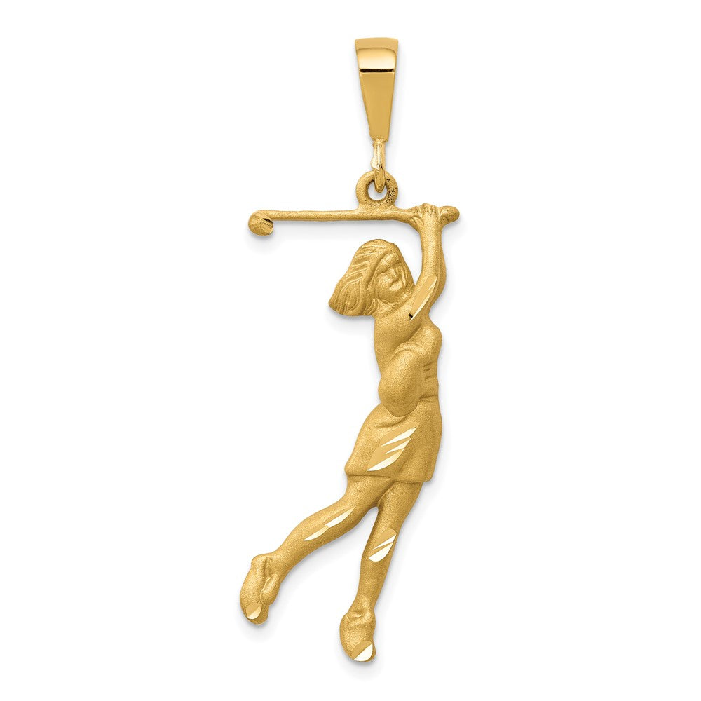 10k Yellow Gold 16 mm Golfer Charm (2.33 grams)