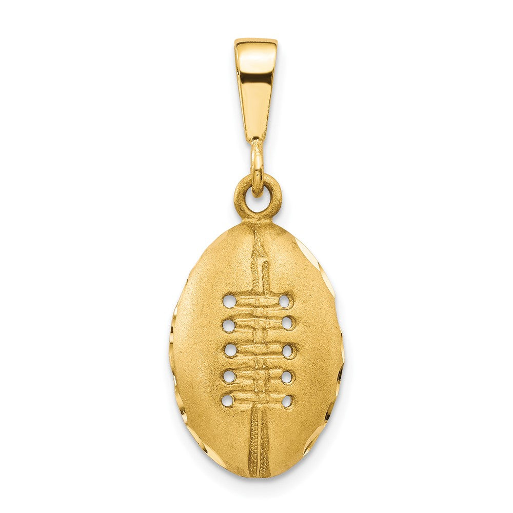 10k Yellow Gold 12 mm Football Charm (1.93 grams)