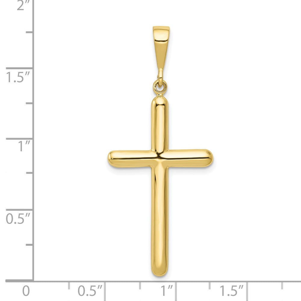 10k Yellow Gold 20 mm Cross Pendant