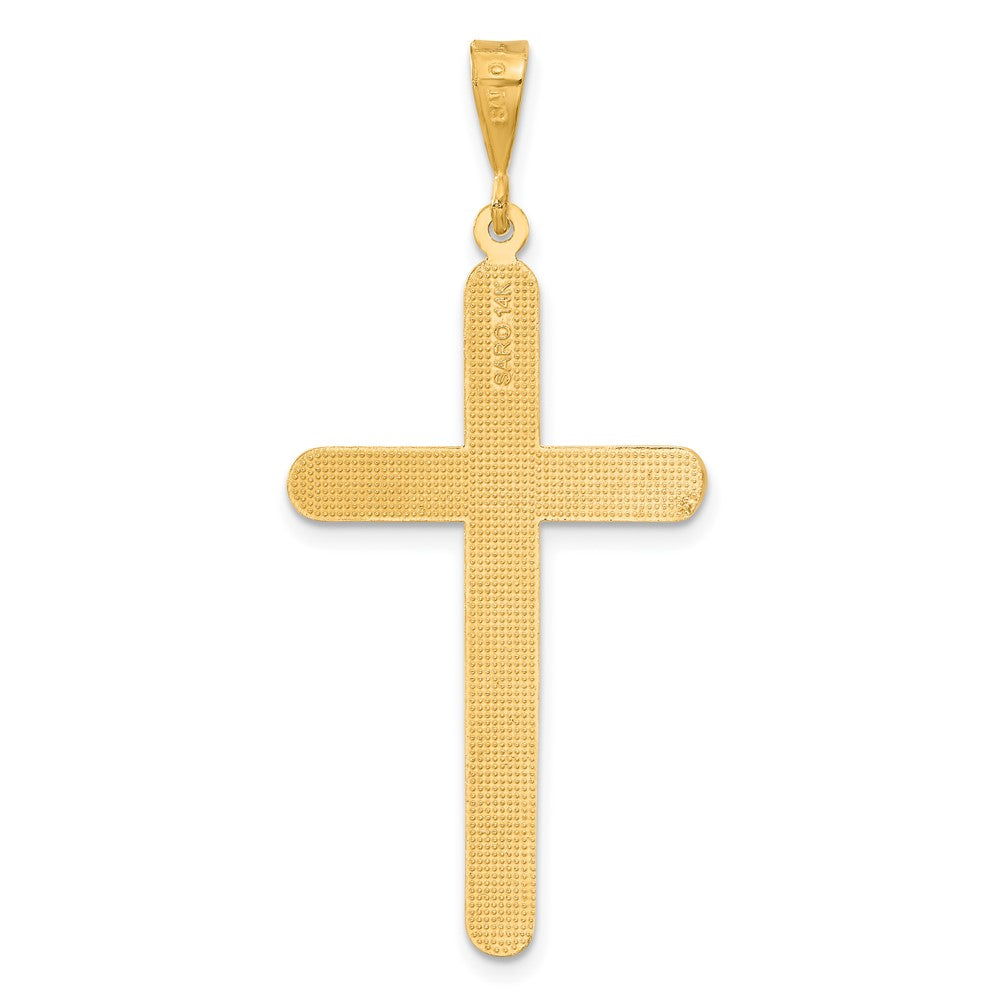 10k Yellow Gold 23 mm Cross Pendant