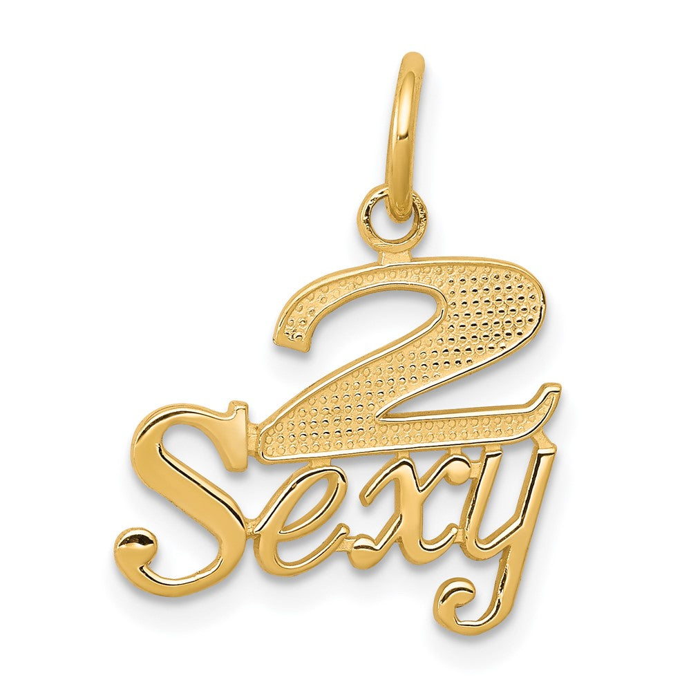 10k Yellow Gold 14 mm Talking - 2 SEXY Charm (0.71 grams)