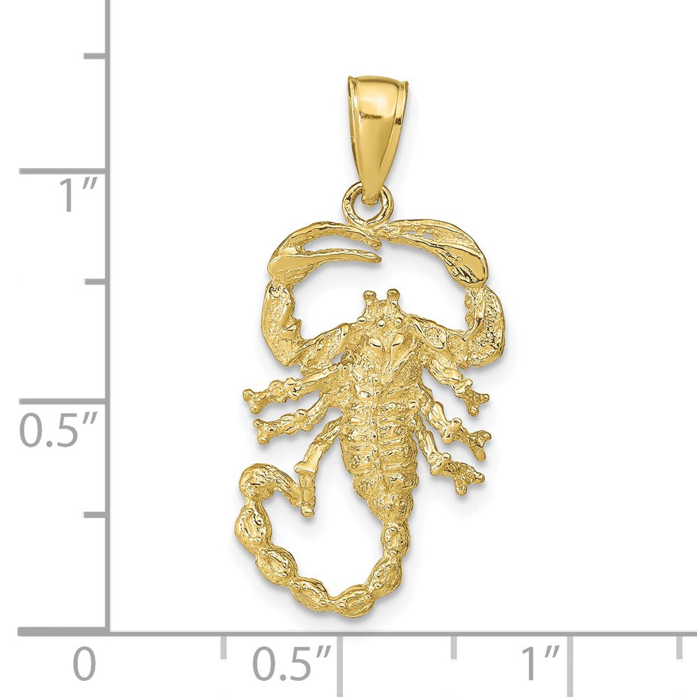 10k Yellow Gold 14 mm Scorpion Charm (1.74 grams)