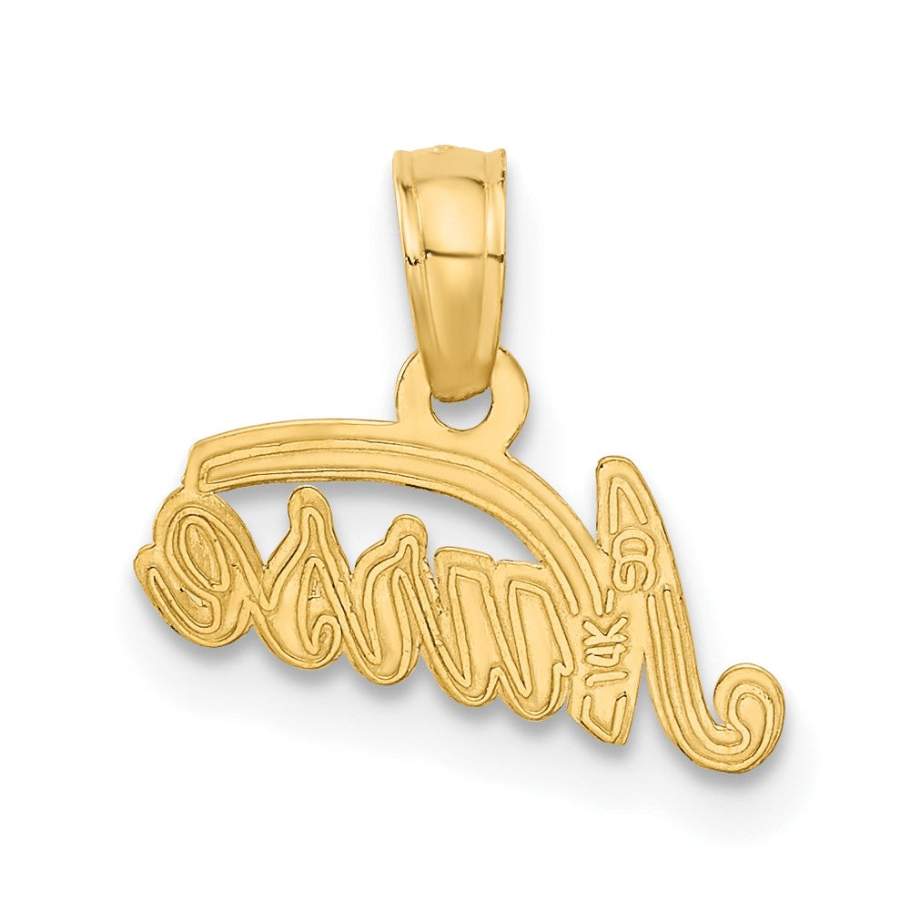 10k Yellow Gold 8 mm Nurse Pendant (0.5 grams)