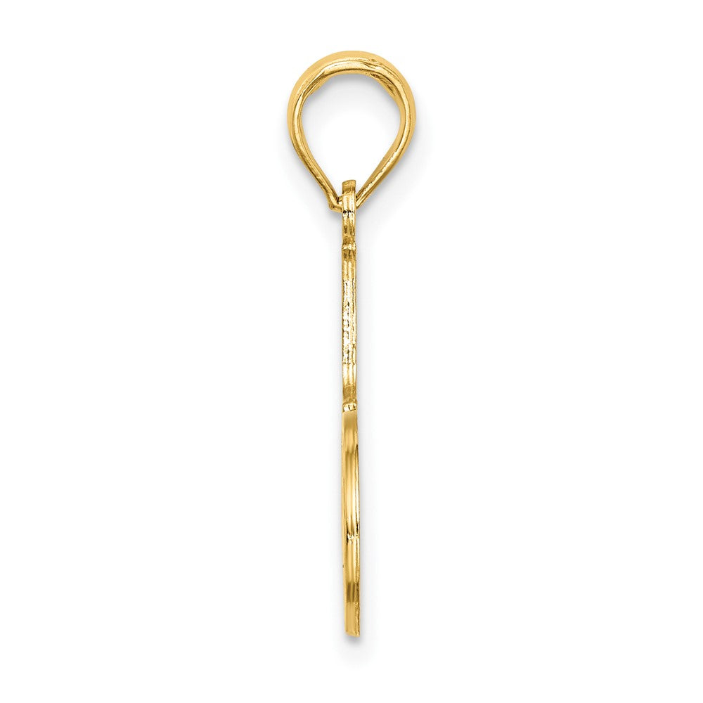 10k Yellow Gold 22.3 mm #1 MOTHER Pendant (0.94 grams)