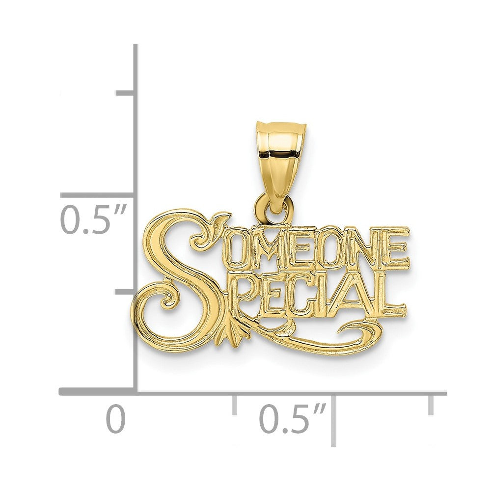 10k Yellow Gold 17.4 mm SOMEONE SPECIAL Charm (0.58 grams)