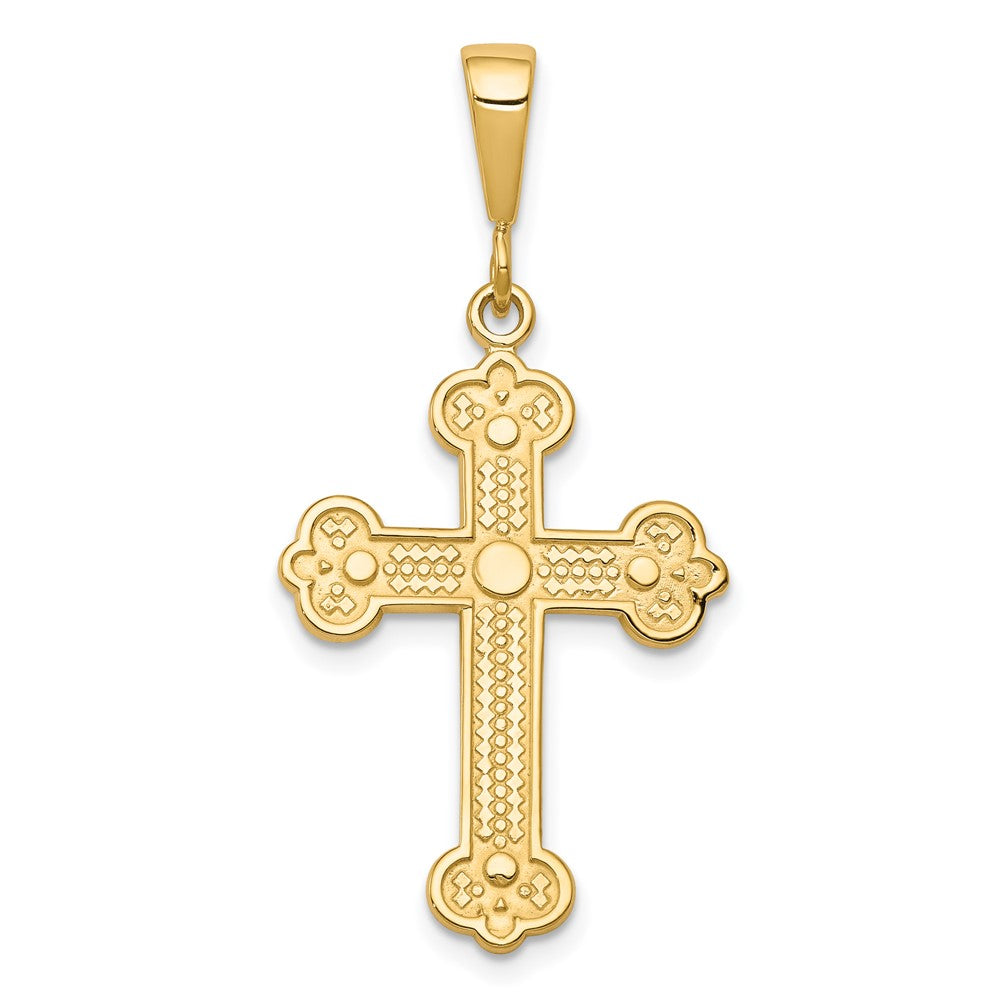 10k Yellow Gold 16 mm Cross Charm (1.41 grams)