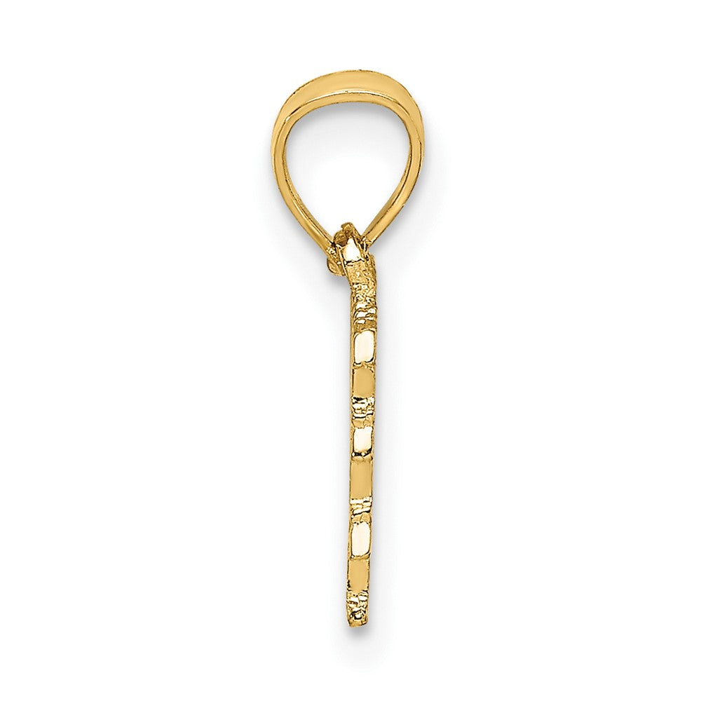 10k Yellow Gold 13.1 mm I WANT WANT WANT Charm (0.58 grams)