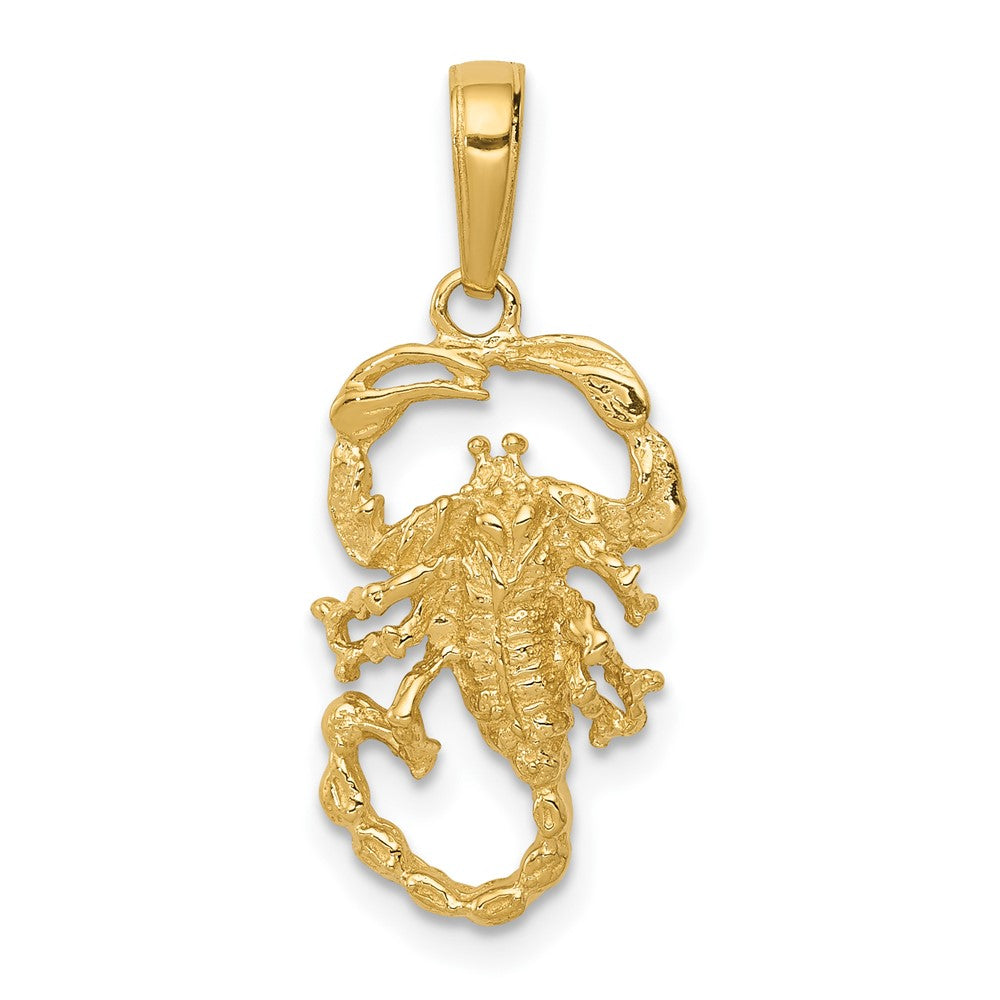 10k Yellow Gold 15.5 mm Scorpion Charm (1.12 grams)