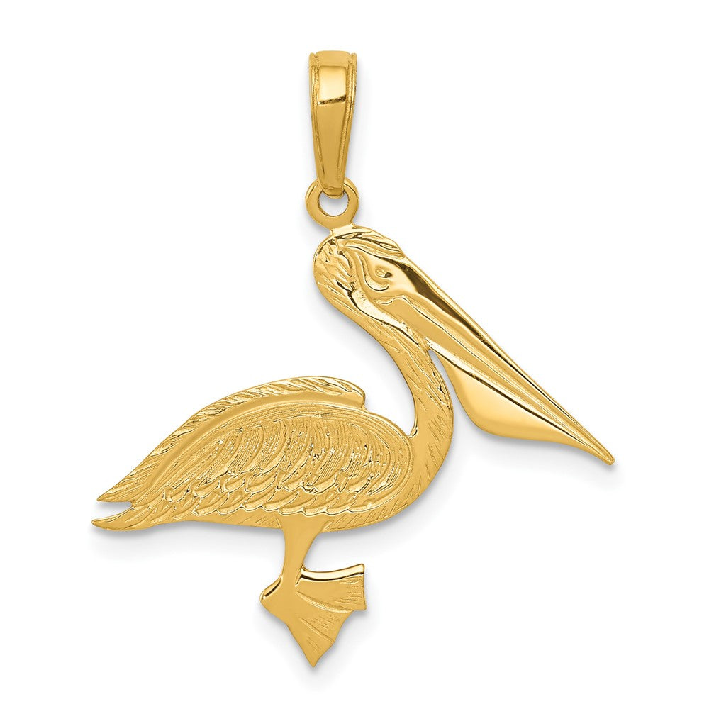 10k Yellow Gold 24 mm Pelican Pendant (1.03 grams)