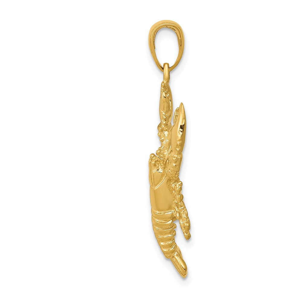 10k Yellow Gold 16.25 mm Lobster Pendant (2.91 grams)