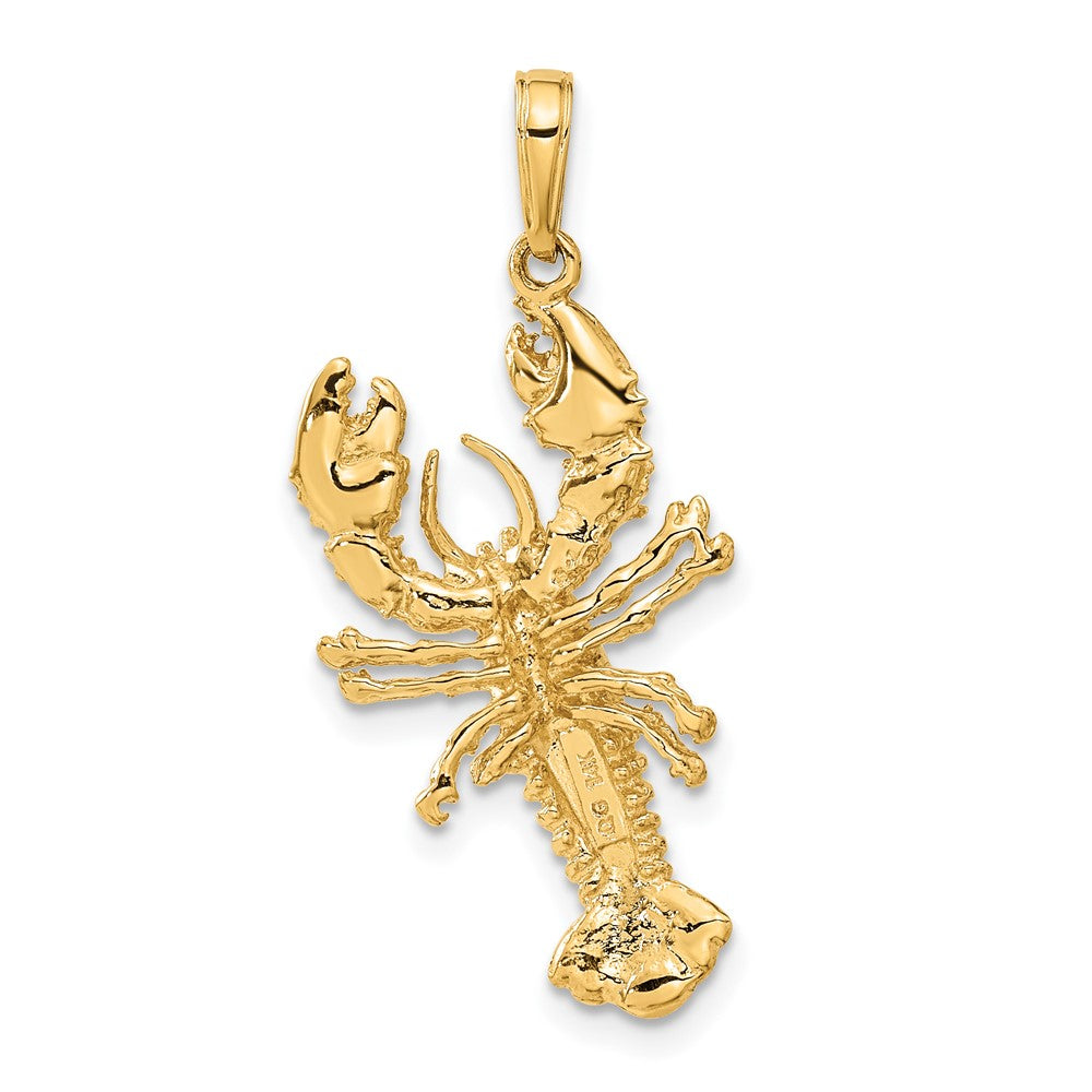 10k Yellow Gold 16.25 mm Lobster Pendant (2.91 grams)