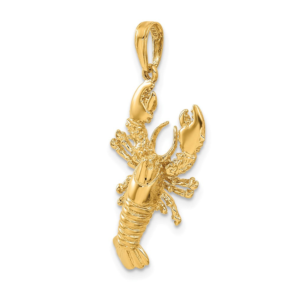 10k Yellow Gold 16.25 mm Lobster Pendant (2.91 grams)