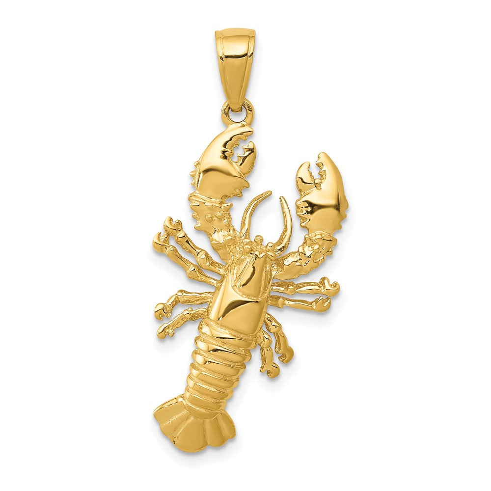 10k Yellow Gold 16.25 mm Lobster Pendant (2.91 grams)