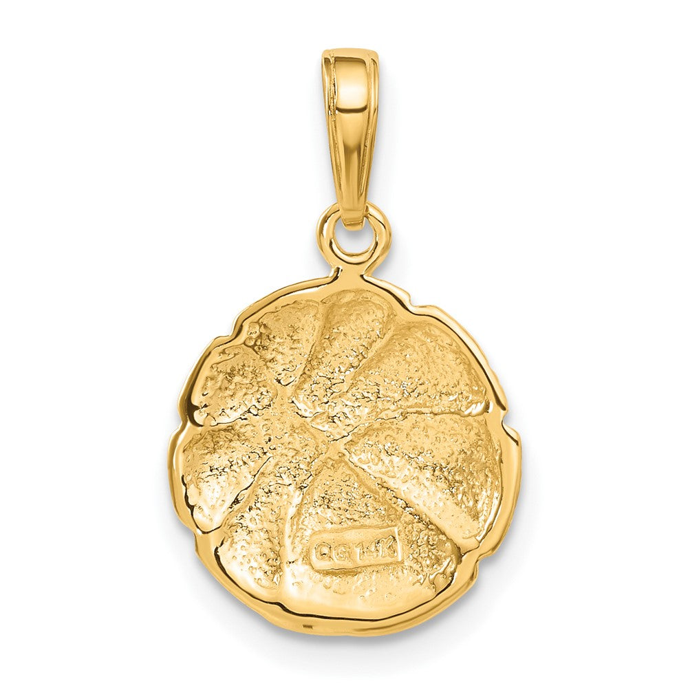 10k Yellow Gold 14 mm Basketball Pendant (1.23 grams)