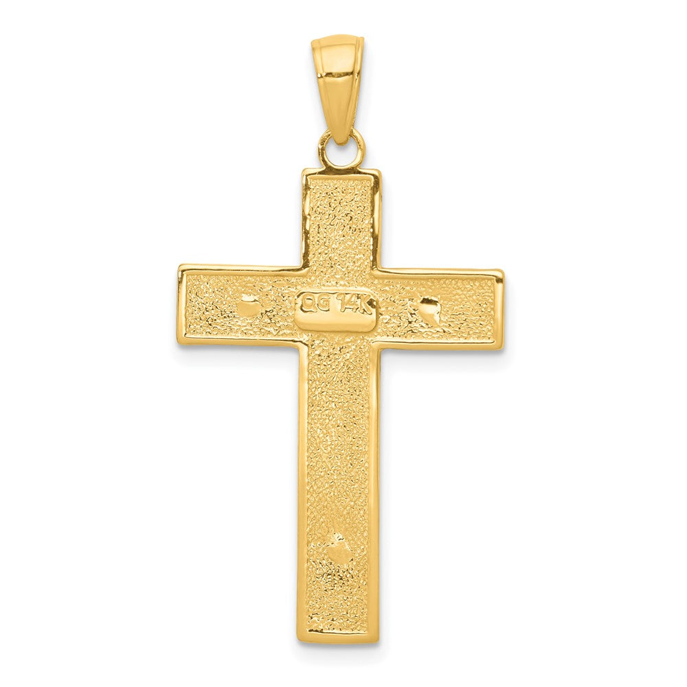 10k Yellow Gold 21 mm Jesus Crucifix Pendant (2.24 grams)