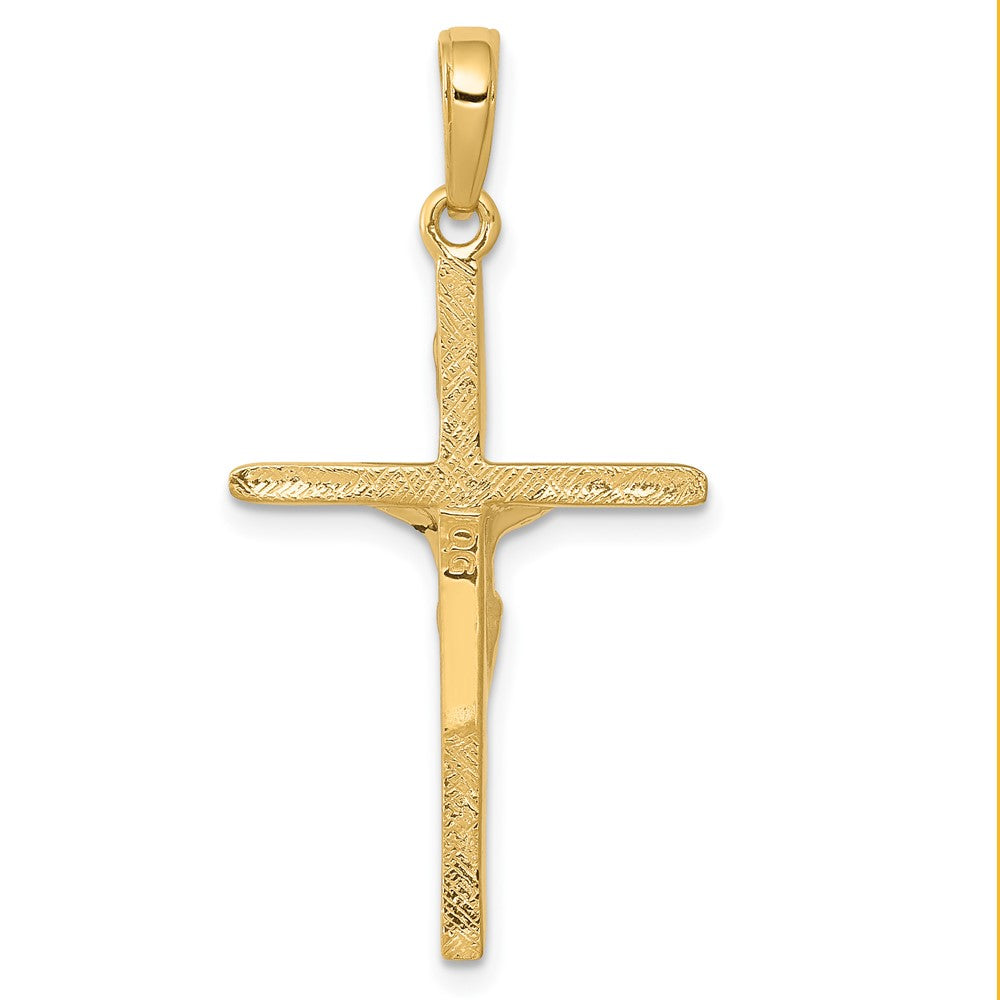 10k Yellow Gold 19 mm Jesus Crucifix Pendant (1.4 grams)