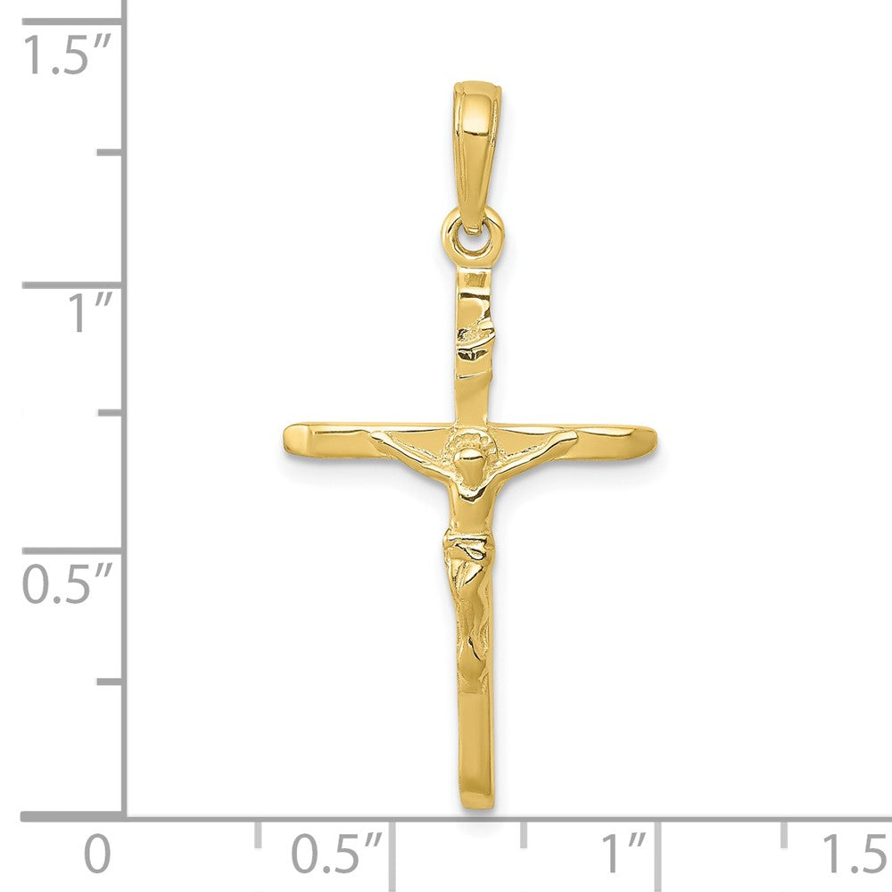 10k Yellow Gold 19 mm Jesus Crucifix Pendant (1.4 grams)