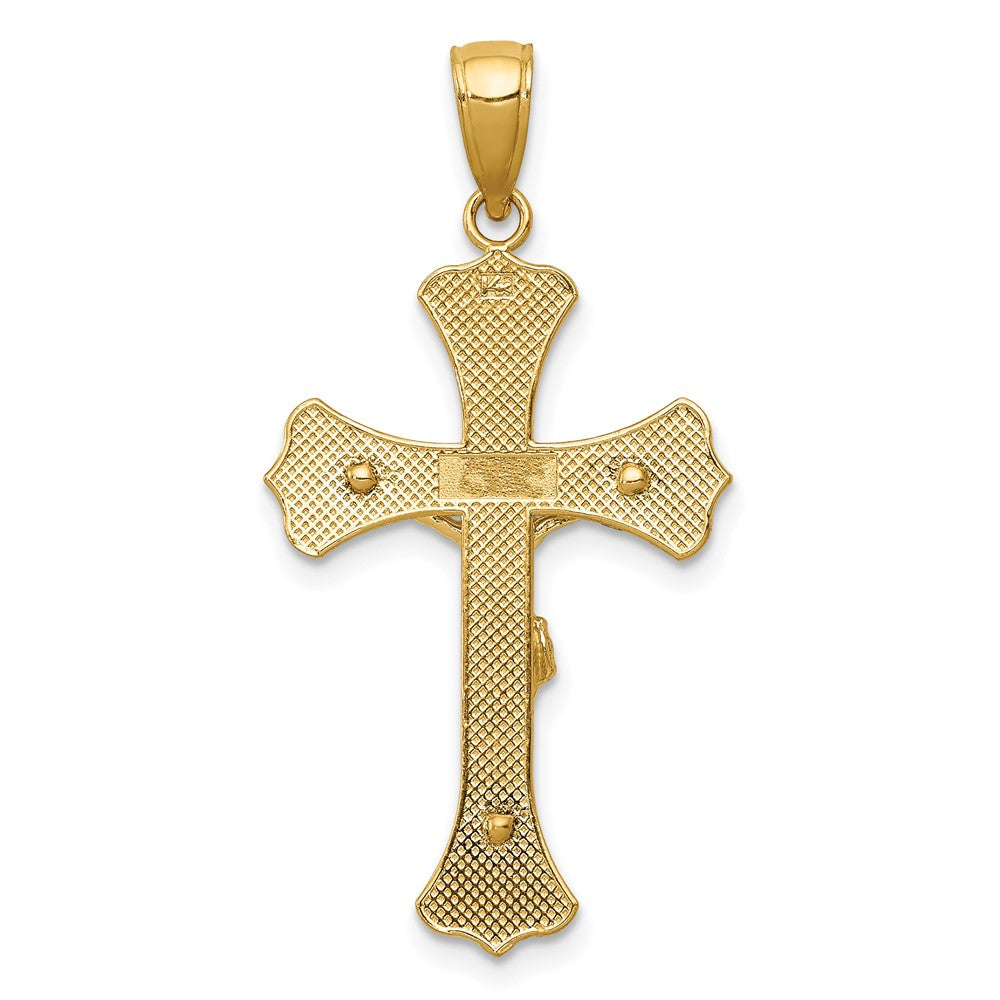 10k Yellow Gold 18 mm Jesus Crucifix Pendant (1.61 grams)