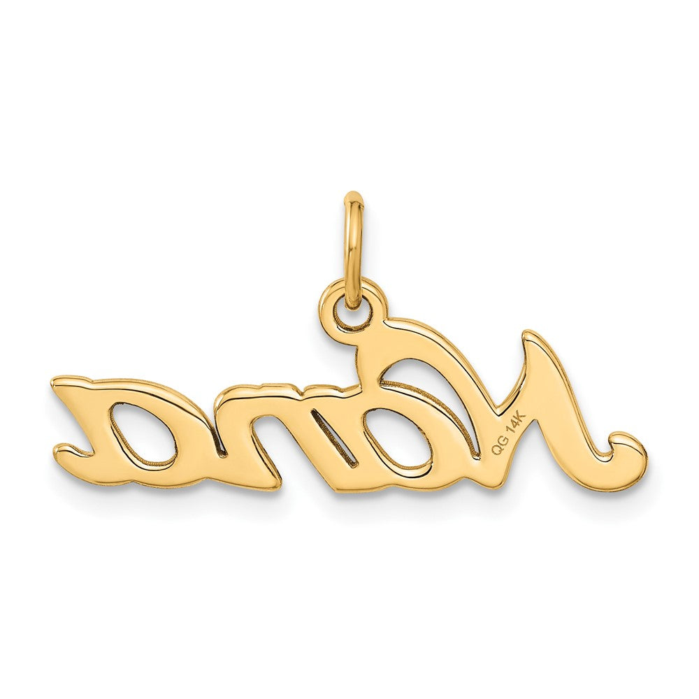 10k Yellow Gold 29 mm Satin NANA Charm (1.09 grams)