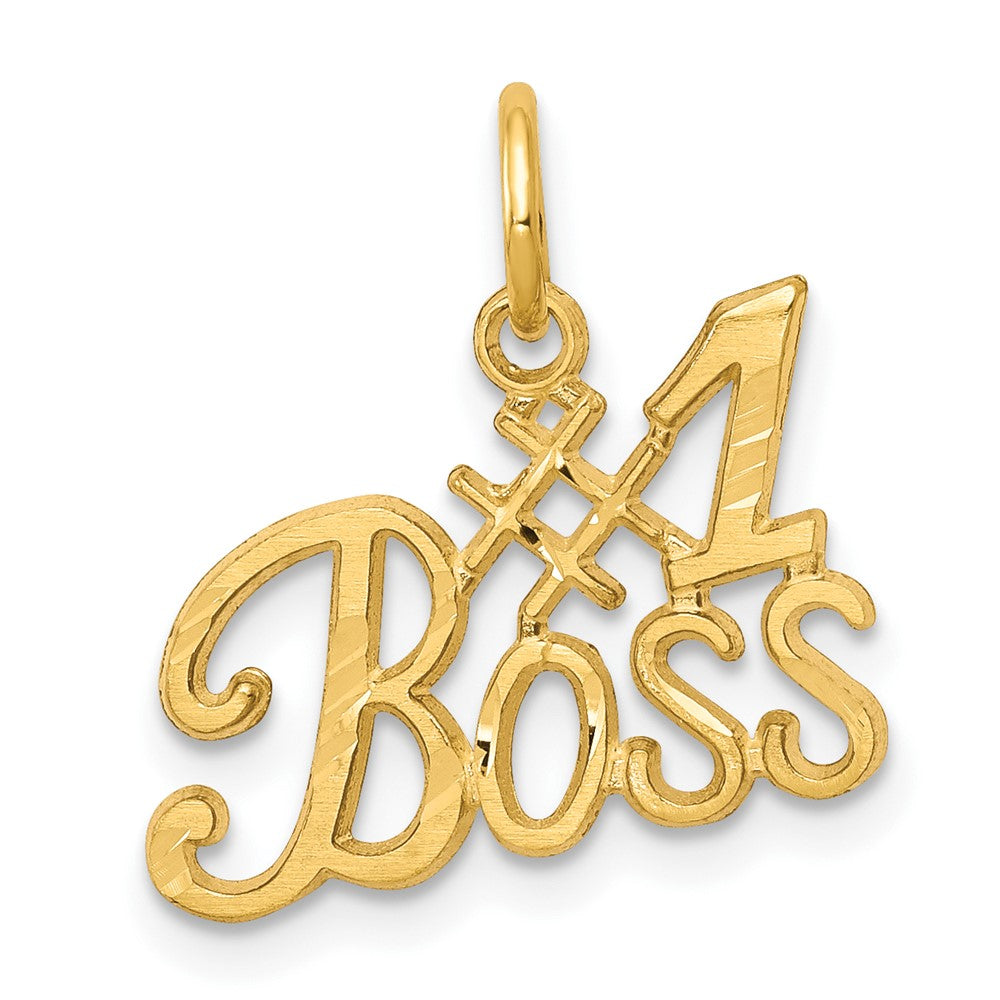 10k Yellow Gold 16 mm #1 BOSSCharm (0.69 grams)