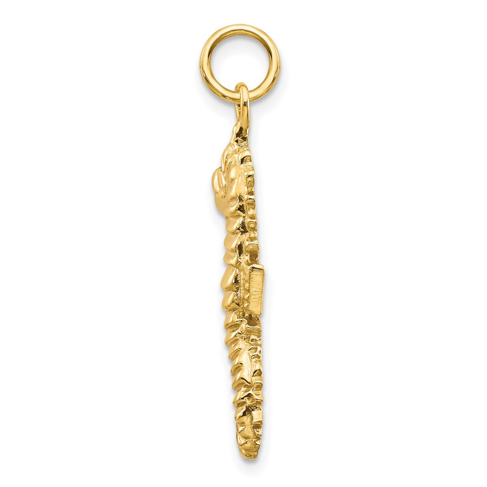 10k Yellow Gold 13 mm Seahorse Pendant (2.01 grams)