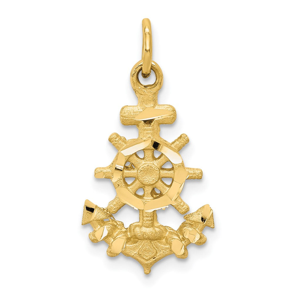 10k Yellow Gold 14 mm Anchor Charm (1.09 grams)