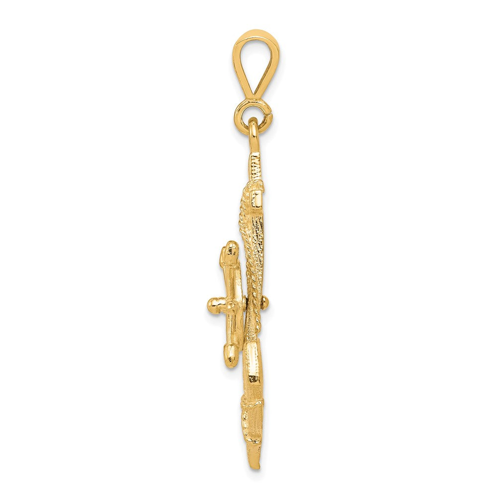 10k Yellow Gold 26 mm Anchor Charm (3.71 grams)